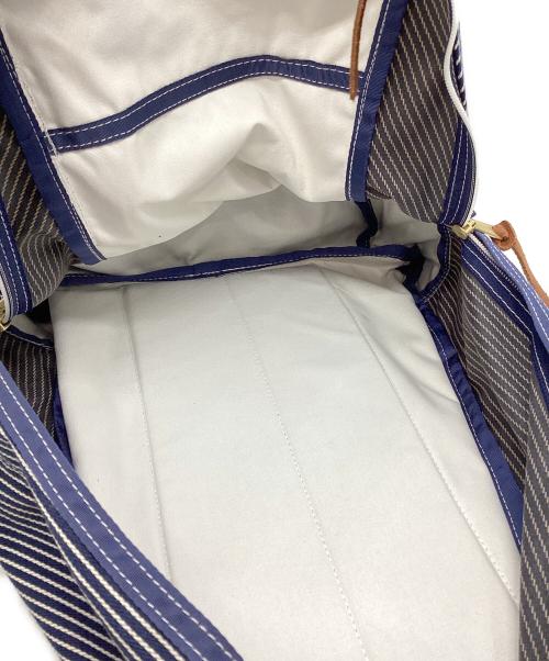 GREGORY（グレゴリー）GREGORY (グレゴリー) ヒッコリーストライプリュック ブルーの古着・服飾アイテム