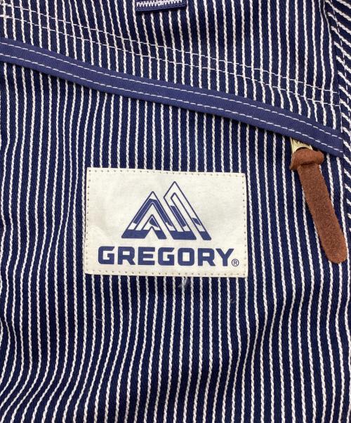 GREGORY（グレゴリー）GREGORY (グレゴリー) ヒッコリーストライプリュック ブルーの古着・服飾アイテム