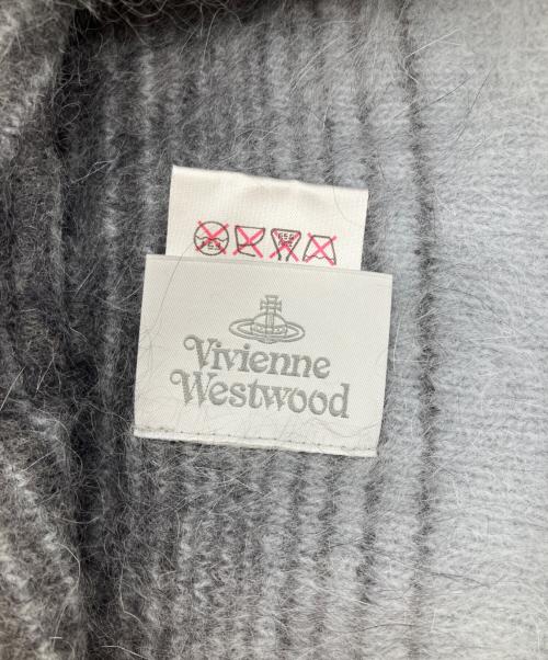 Vivienne Westwood（ヴィヴィアンウエストウッド）Vivienne Westwood (ヴィヴィアンウエストウッド) アンゴラグラデーションニット帽 ブラックの古着・服飾アイテム