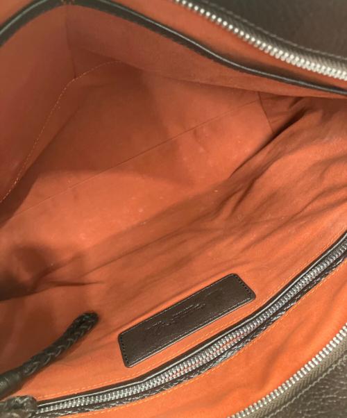 PID（ピーアイディー）PID (ピーアイディー) レザートートバッグ ブラウンの古着・服飾アイテム