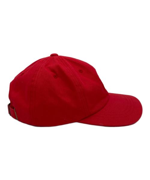 stussy（ステューシー）stussy (ステューシー) ロゴ6パネルキャップ レッド サイズ:記載なしの古着・服飾アイテム