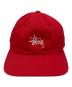 stussy (ステューシー) ロゴ6パネルキャップ レッド サイズ:記載なし：6000円