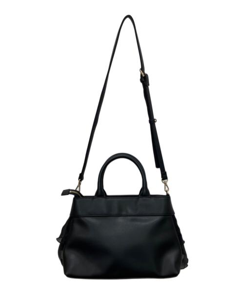 MARY QUANT（マリークヮント）MARY QUANT (マリークヮント) 2WAYフリルバッグ ブラックの古着・服飾アイテム