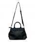 MARY QUANT (マリークヮント) 2WAYフリルバッグ ブラック：5000円