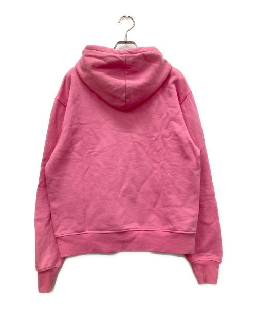 JAQUEMUS（ジャックムス）jaquemus (ジャックムス) ロゴプリントプルオーバーパーカー ピンク サイズ:XSの古着・服飾アイテム