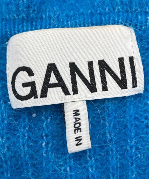 GANNI（ガニー）Ganni (ガニー) フリル ニットボレロ ブルー サイズ:Mの古着・服飾アイテム