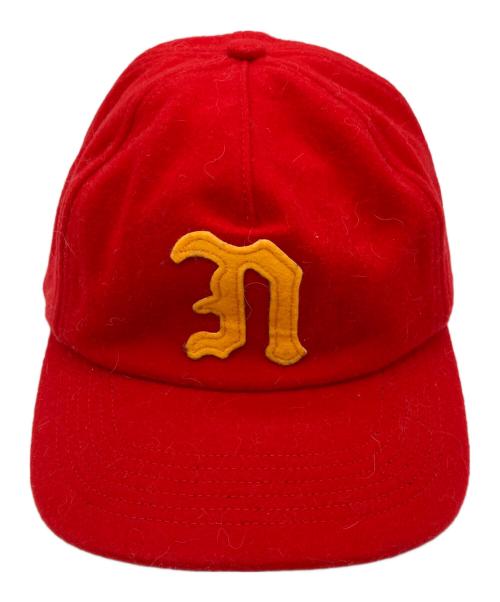 Noah（ノア）NOAH (ノア) Melton 5-Panel cap レッド サイズ:記載なしの古着・服飾アイテム