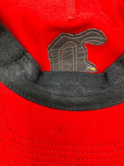 Noah（ノア）NOAH (ノア) Melton 5-Panel cap レッド サイズ:記載なしの古着・服飾アイテム