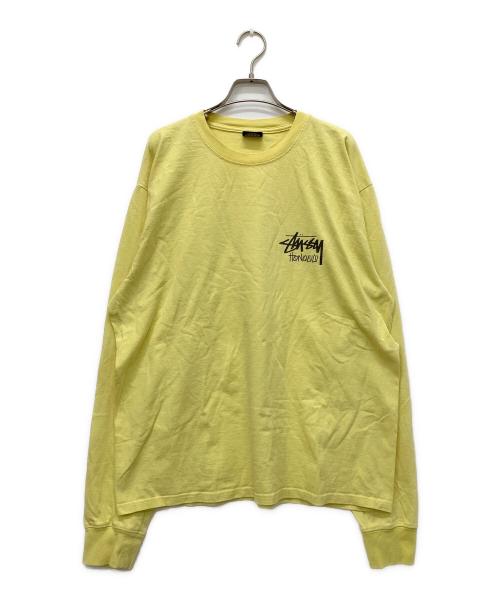 stussy（ステューシー）stussy (ステューシー) カットソー イエロー サイズ:Lの古着・服飾アイテム