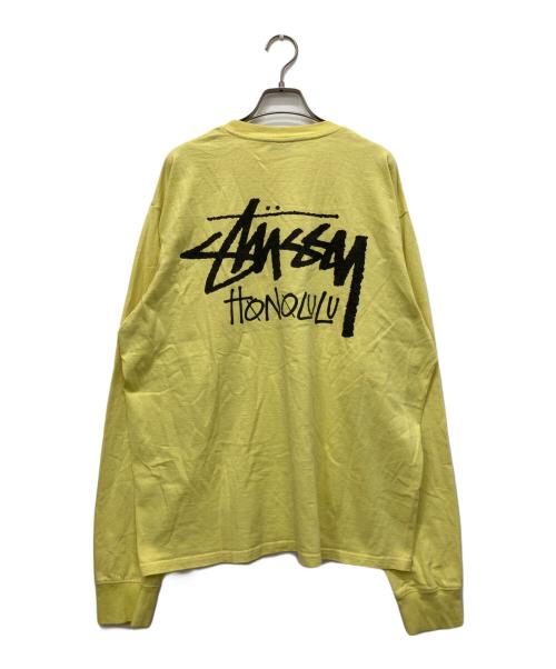 stussy（ステューシー）stussy (ステューシー) カットソー イエロー サイズ:Lの古着・服飾アイテム