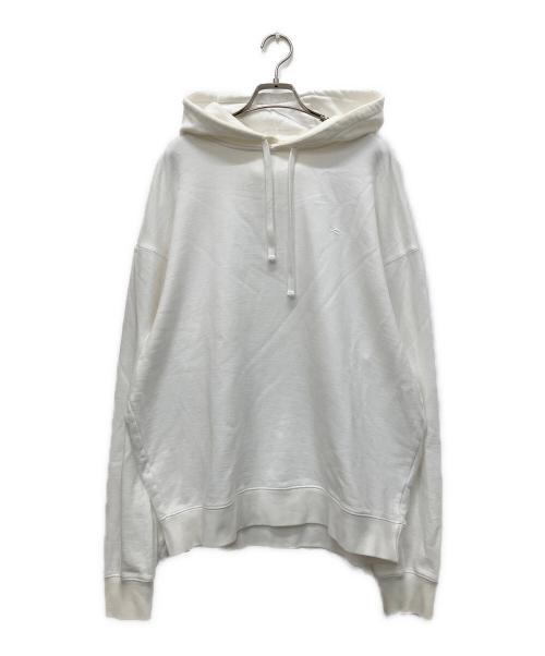Denham（デンハム）Denham (デンハム) ワンポイント刺繍パーカー ホワイト サイズ:XLの古着・服飾アイテム