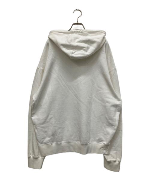 Denham（デンハム）Denham (デンハム) ワンポイント刺繍パーカー ホワイト サイズ:XLの古着・服飾アイテム