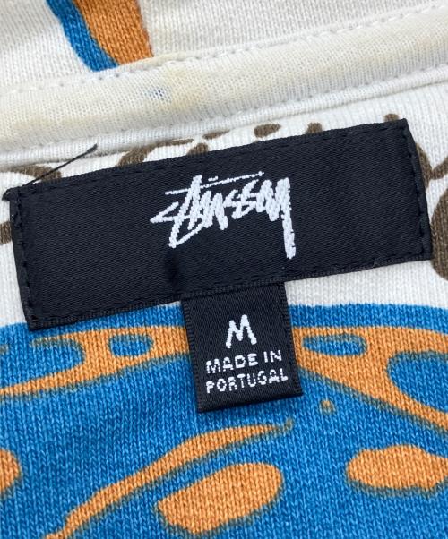 stussy（ステューシー）stussy (ステューシー) フローラル フーディー ホワイト サイズ:Mの古着・服飾アイテム