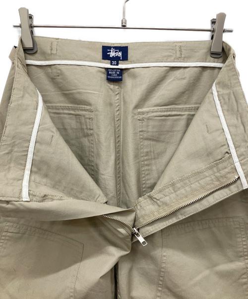 stussy（ステューシー）stussy (ステューシー) ダブルニーワイドパンツ ブラウン サイズ:W30の古着・服飾アイテム