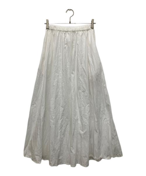 KAGURE（カグレ）kagure (カグレ) コットンクリンクルスカート ホワイト サイズ:Freeの古着・服飾アイテム
