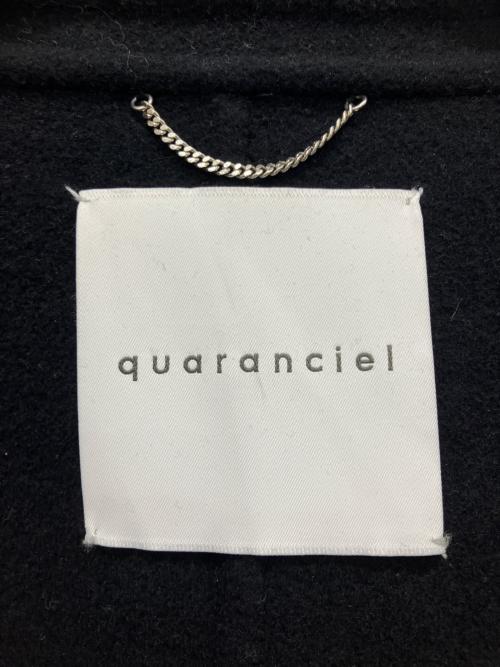 quaranciel（カランシエル）quaranciel (カランシエル) リバースタンド＆テーラードダブルブレストAラインコート ブラック サイズ:記載なしの古着・服飾アイテム