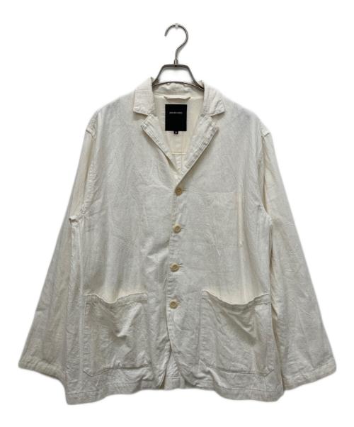pas de calais（パドカレ）pas de calais (パドカレ) 製品染めコットンリネンジャケット ベージュ サイズ:Sの古着・服飾アイテム