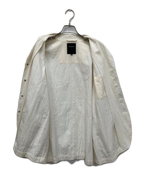 pas de calais（パドカレ）pas de calais (パドカレ) 製品染めコットンリネンジャケット ベージュ サイズ:Sの古着・服飾アイテム