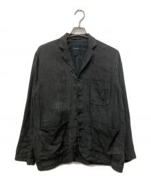 pas de calais（パドカレ）の古着「製品染めコットンリネンジャケット」｜ブラック
