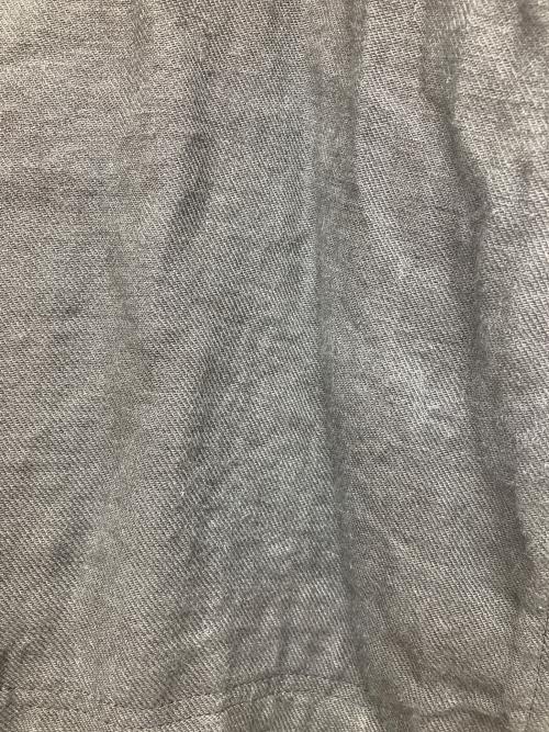 pas de calais（パドカレ）pas de calais (パドカレ) 製品染めコットンリネンジャケット ブラック サイズ:36の古着・服飾アイテム