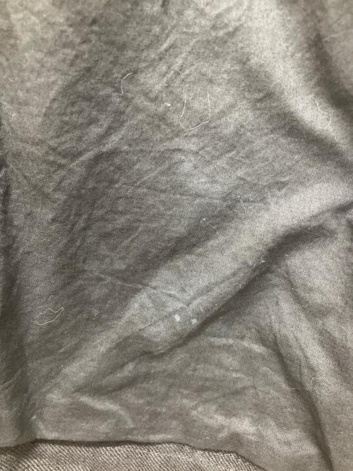 pas de calais（パドカレ）pas de calais (パドカレ) 製品染めコットンリネンジャケット ブラック サイズ:36の古着・服飾アイテム