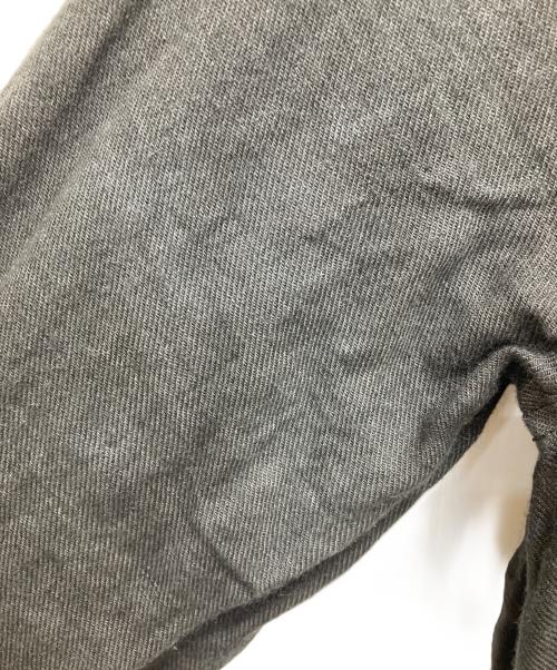 pas de calais（パドカレ）pas de calais (パドカレ) 製品染めコットンリネンジャケット ブラック サイズ:36の古着・服飾アイテム