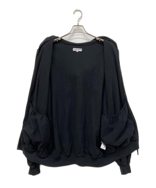 CAHLUMN（カウラム）CAHLUMN (カウラム) Heavy Weight Jersey Thermal Lined Zip Hoodie ブラック サイズ:XLの古着・服飾アイテム