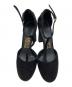 中古・古着 Salvatore Ferragamo (サルヴァトーレ フェラガモ) Fergie　ストラップサンダル ブラック サイズ:6 1/2：7000円