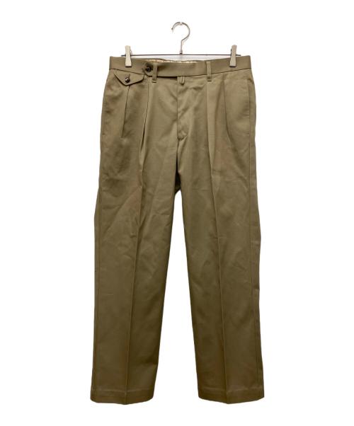 Barnstormer（バーンストーマー）BARNSTORMER (バーンストーマー) MACARTHUR 2 2タックパンツ ベージュ サイズ:Lの古着・服飾アイテム