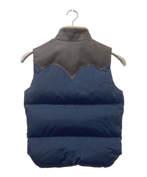Jackson Wyoming（ジャクソン）Jackson Wyoming (ジャクソン) ダウンベスト ネイビー×ブラウン サイズ:9/10の古着・服飾アイテム