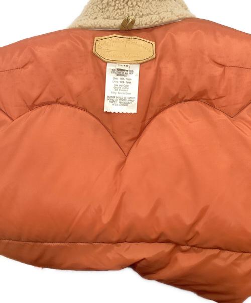 Jackson Wyoming（ジャクソン）Jackson Wyoming (ジャクソン) ダウンベスト ネイビー×ブラウン サイズ:9/10の古着・服飾アイテム
