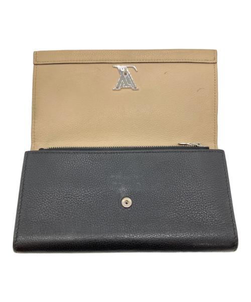LOUIS VUITTON（ルイ ヴィトン）LOUIS VUITTON (ルイ ヴィトン) ポルトフォイユロックミーII/長財布 ベージュ×ブラックの古着・服飾アイテム