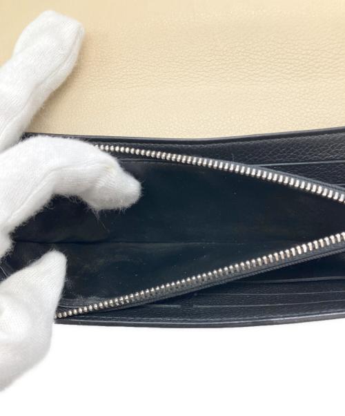 LOUIS VUITTON（ルイ ヴィトン）LOUIS VUITTON (ルイ ヴィトン) ポルトフォイユロックミーII/長財布 ベージュ×ブラックの古着・服飾アイテム