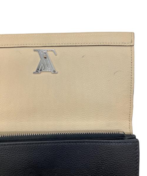LOUIS VUITTON（ルイ ヴィトン）LOUIS VUITTON (ルイ ヴィトン) ポルトフォイユロックミーII/長財布 ベージュ×ブラックの古着・服飾アイテム