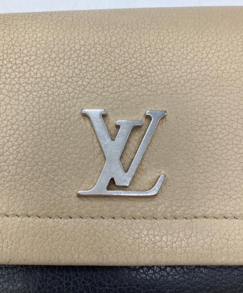 LOUIS VUITTON（ルイ ヴィトン）LOUIS VUITTON (ルイ ヴィトン) ポルトフォイユロックミーII/長財布 ベージュ×ブラックの古着・服飾アイテム