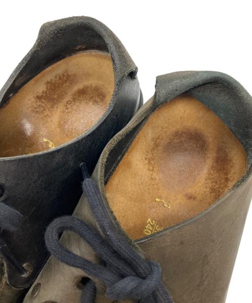 BIRKENSTOCK（ビルケンシュトック）BIRKENSTOCK (ビルケンシュトック) Montana レザーシューズ グレー サイズ:24の古着・服飾アイテム