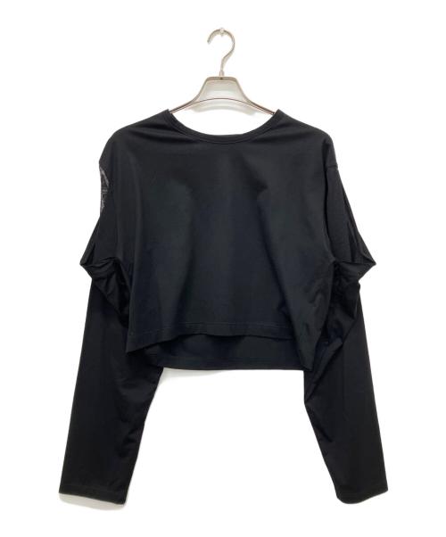 LIMI feu（リミフゥ）LIMI feu (リミフゥ) 切替変形カットソー ブラック サイズ:2の古着・服飾アイテム