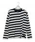 Y's（ワイズ）の古着「STRIPE Y'S STITCH LONG SLEEVE T」｜ホワイト×ブラック
