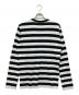 Y's (ワイズ) STRIPE Y'S STITCH LONG SLEEVE T ホワイト×ブラック サイズ:4：5000円