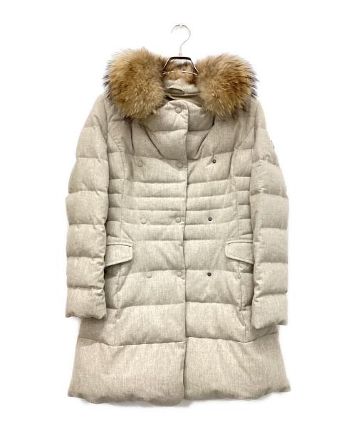 HETREGO（エトレゴ）HETREGO (エトレゴ) ファー付ダウンコート ベージュ サイズ:44の古着・服飾アイテム