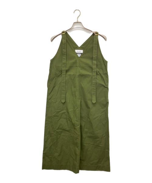 MUVEIL（ミュベール）MUVEIL (ミュベール) ジャンパースカート グリーン サイズ:40の古着・服飾アイテム