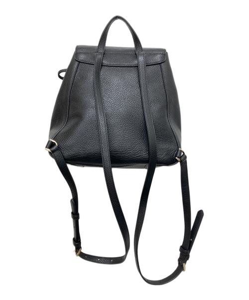 Kate Spade（ケイトスペード）Kate Spade (ケイトスペード) レイラ ミディアム フラップ バックパック ブラックの古着・服飾アイテム