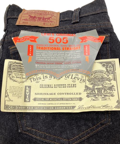 LEVI'S（リーバイス）LEVI'S (リーバイス) 88年製 USA製 505先染めブラックデニムパンツ ブラック サイズ:W32 L34 未使用品の古着・服飾アイテム