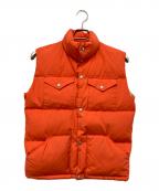 THE NORTH FACEザ ノース フェイス）の古着「7.80ｓ~茶タグ ダウンベスト」｜オレンジ