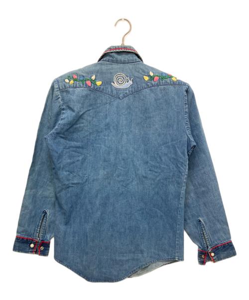 古着（フルギ）古着 (フルギ) 70ｓ刺繍ウエスタンシャツ インディゴ サイズ:記載なしの古着・服飾アイテム
