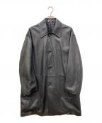 AURALEE×ESTNATIONオーラリー×エストネーション）の古着「EXCLUSIVE GOAT LETHER COAT」｜ブラック