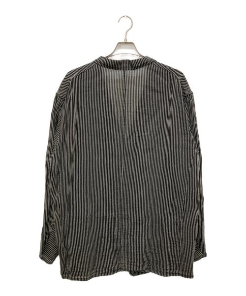 COMOLI（コモリ）COMOLI (コモリ) ストライプジャケット ブラック サイズ:3 未使用品の古着・服飾アイテム