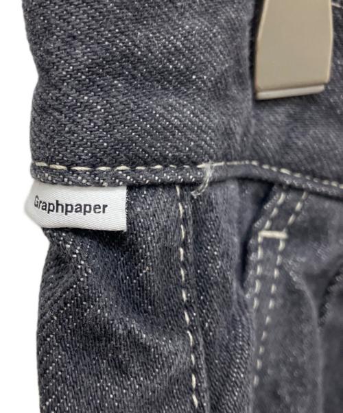 Graphpaper（グラフペーパー）Graphpaper (グラフペーパー) Gray Tone Cone Denim Two Tuck Pants ブラック サイズ:3 未使用品の古着・服飾アイテム