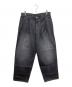 Graphpaper（グラフペーパー）の古着「Gray Tone Cone Denim Two Tuck Pants」｜ブラック