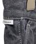 中古・古着 Graphpaper (グラフペーパー) Gray Tone Cone Denim Two Tuck Pants ブラック サイズ:3 未使用品：20000円